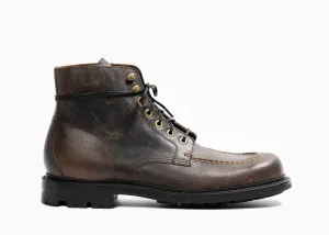 Botte en laiton noir ciré en daim