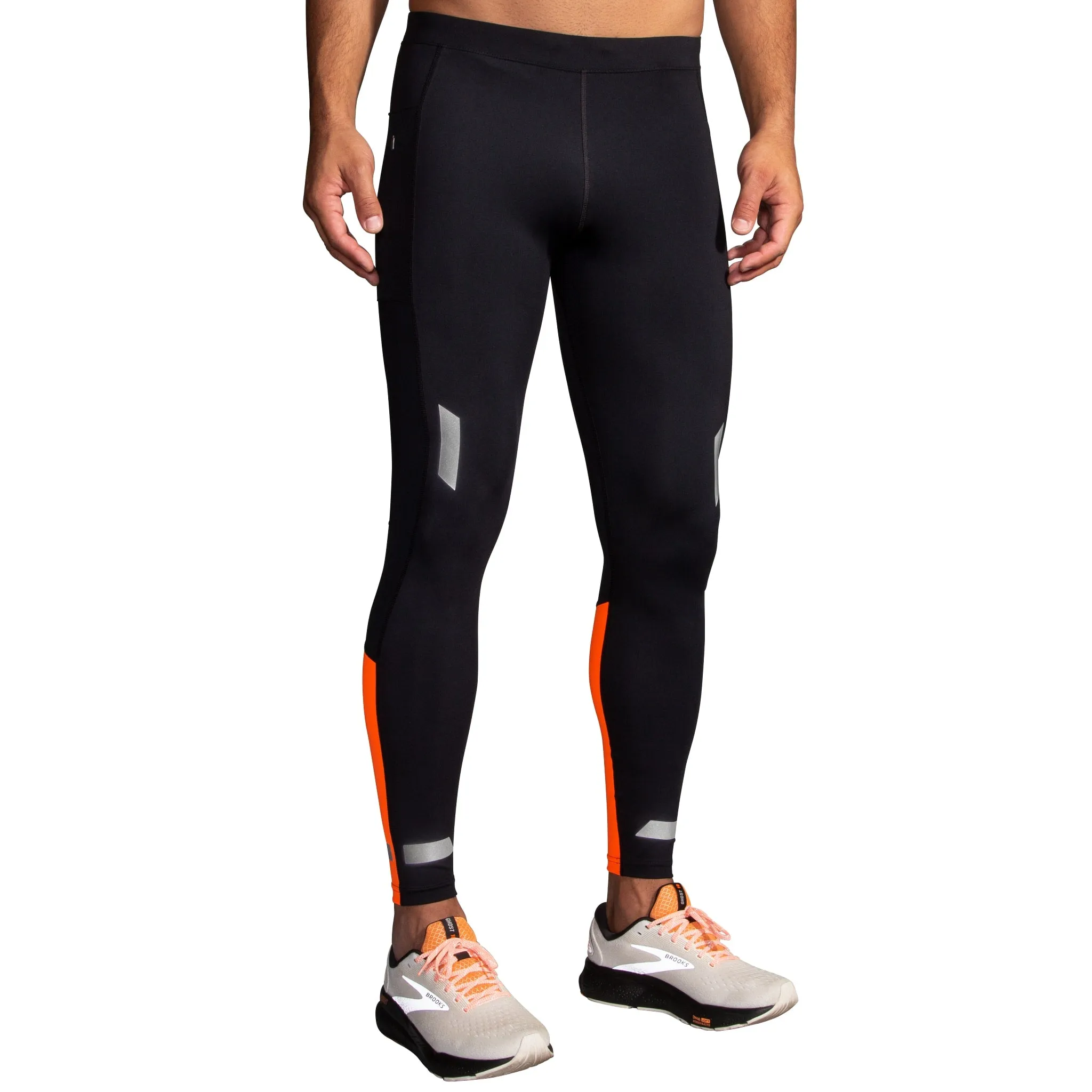 Brooks Run Visible Tight 2.0 - Noir/Fluoro Flash - HOMME (211522) Brooks