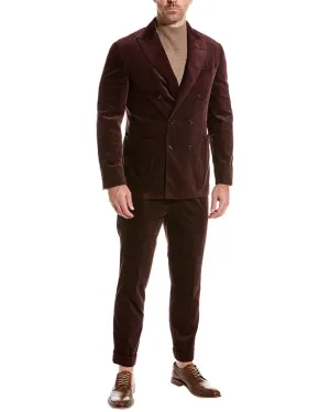Costume en velours côtelé Brunello Cucinelli 2 pièces