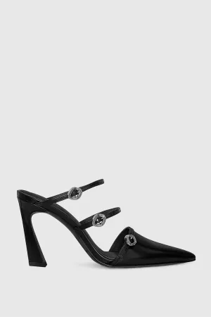 Mule à talon avec boucle