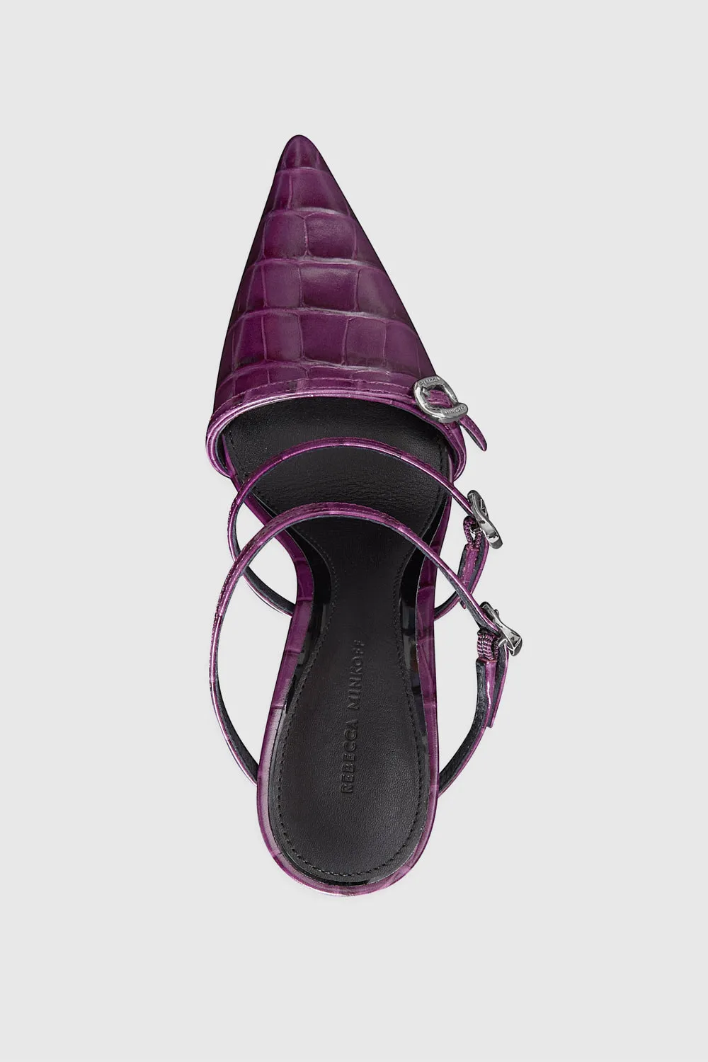 Mule à talon avec boucle