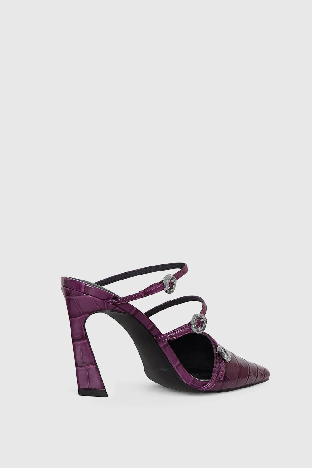 Mule à talon avec boucle