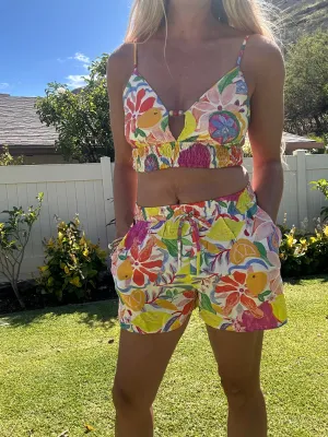 Short imprimé calebasse