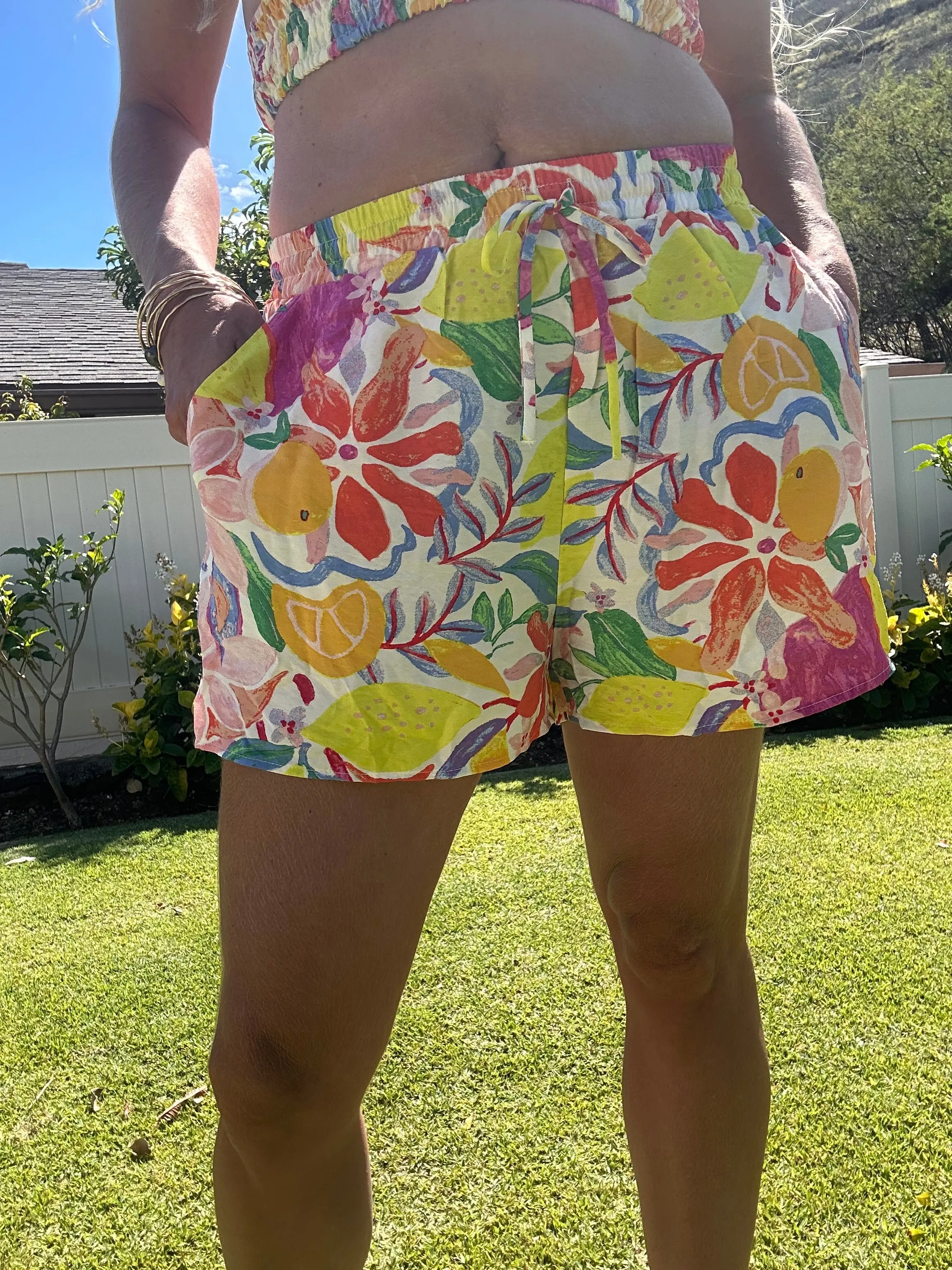 Short imprimé calebasse