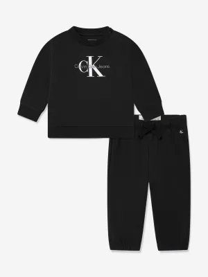Calvin Klein Baby Combinaison en Coton Biologique à Logo
