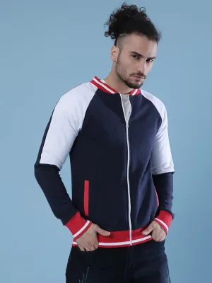 Veste de sport décontractée à manches longues style varsity pour hommes Campus Sutra