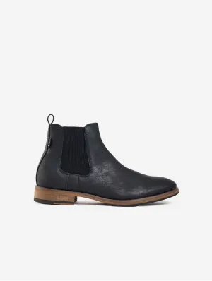 Bottes Chelsea en simili-cuir végane pour hommes Cardamom | Noir