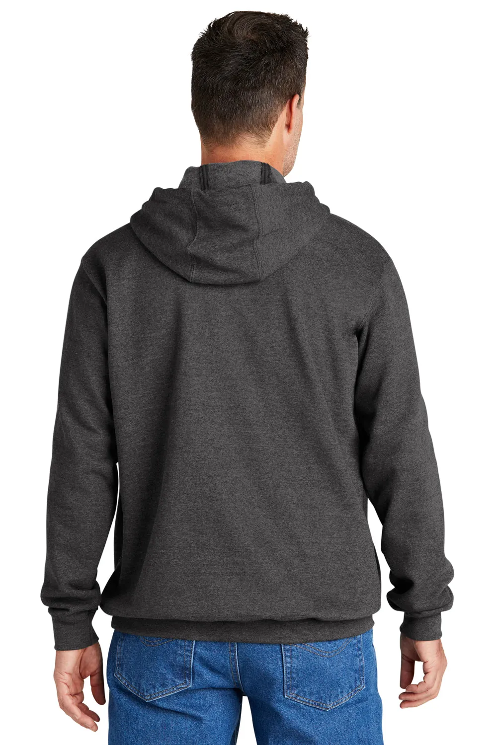 Pull à capuche Carhartt pour hommes avec poche kangourou - Gris anthracite chiné