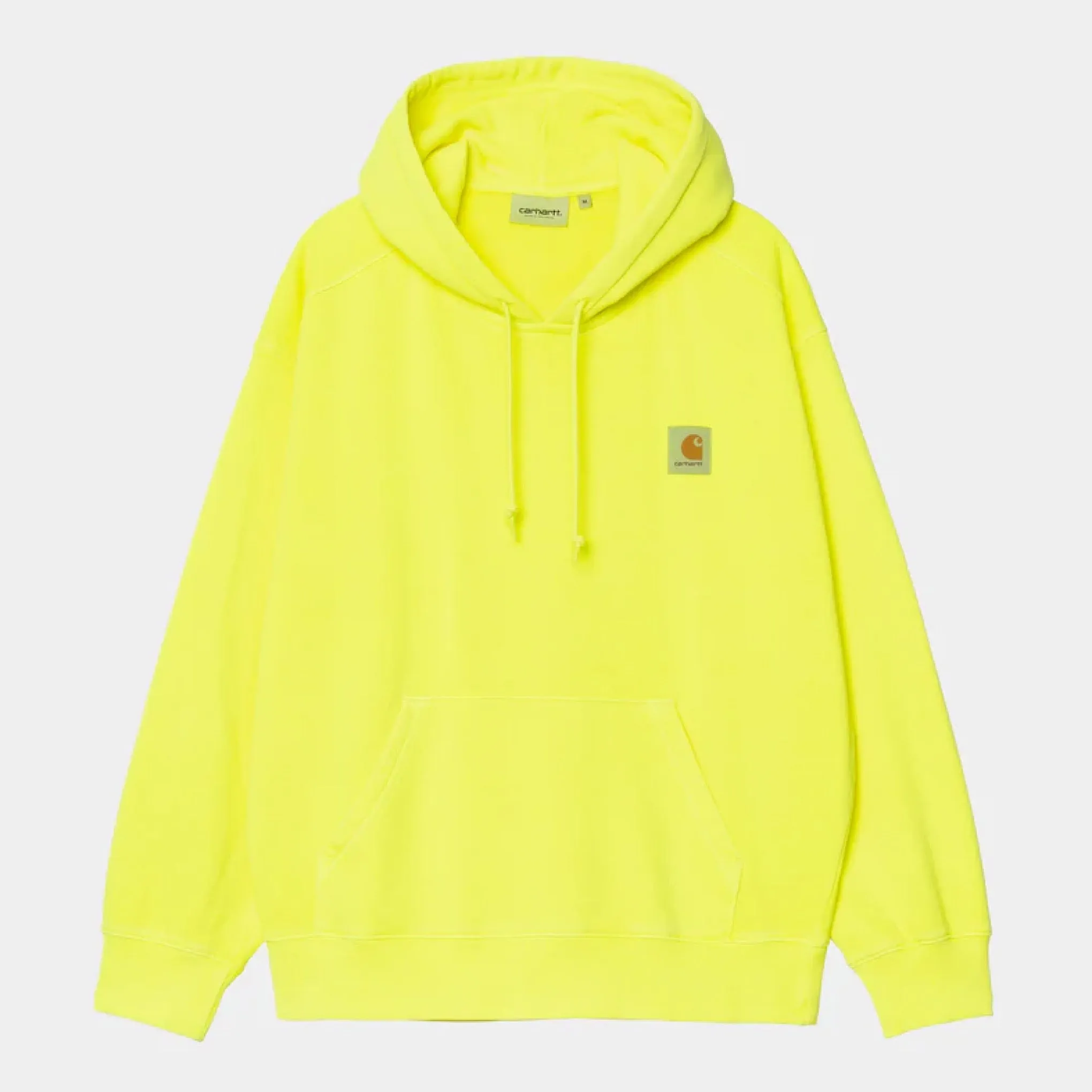 Carhartt WIP - Sweat à capuche industriel - Teinture vêtement jaune lumo Carhartt WIP Vêtements