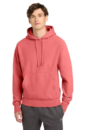 Champion Sweat à capuche homme teint en fil inversé avec poche kangourou - Corail envoûtant