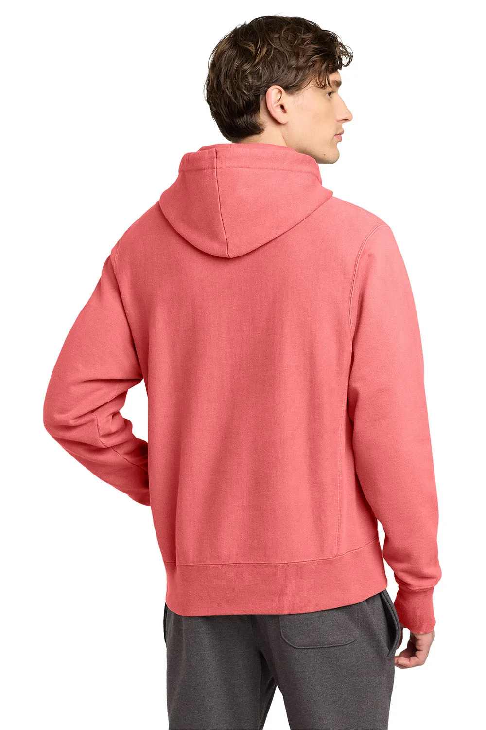 Champion Sweat à capuche homme teint en fil inversé avec poche kangourou - Corail envoûtant