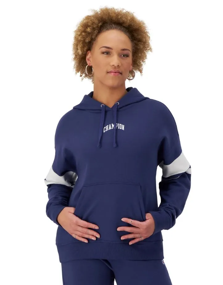Champion W Powerblend Hoodie à rayures avec manches