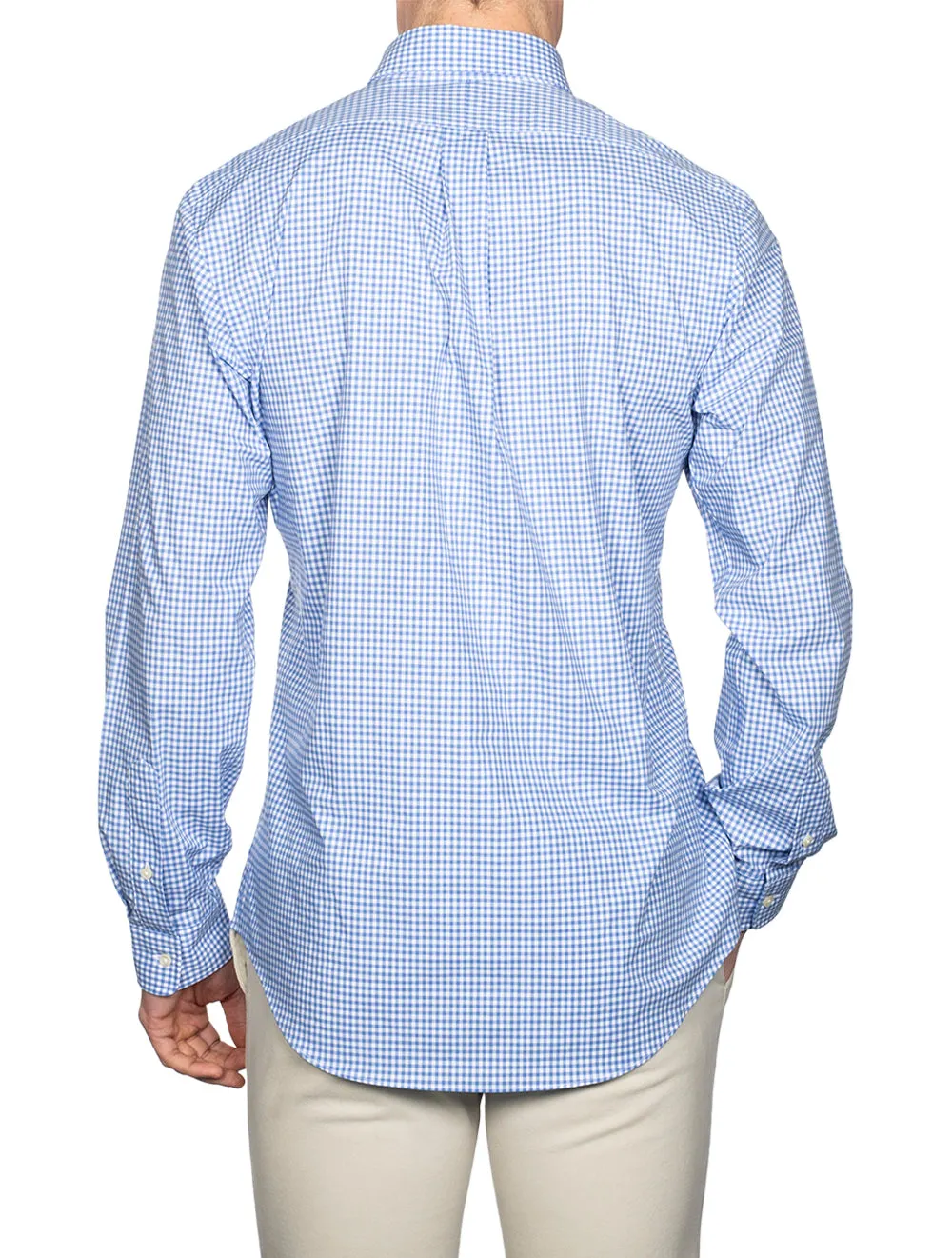 Chemise à carreaux bleue