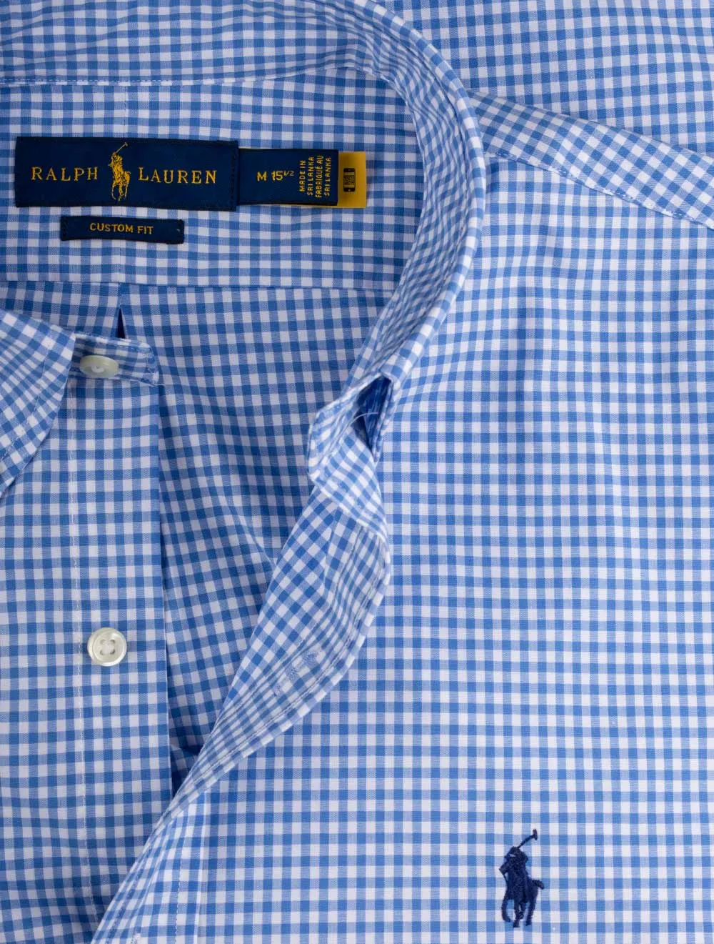 Chemise à carreaux bleue