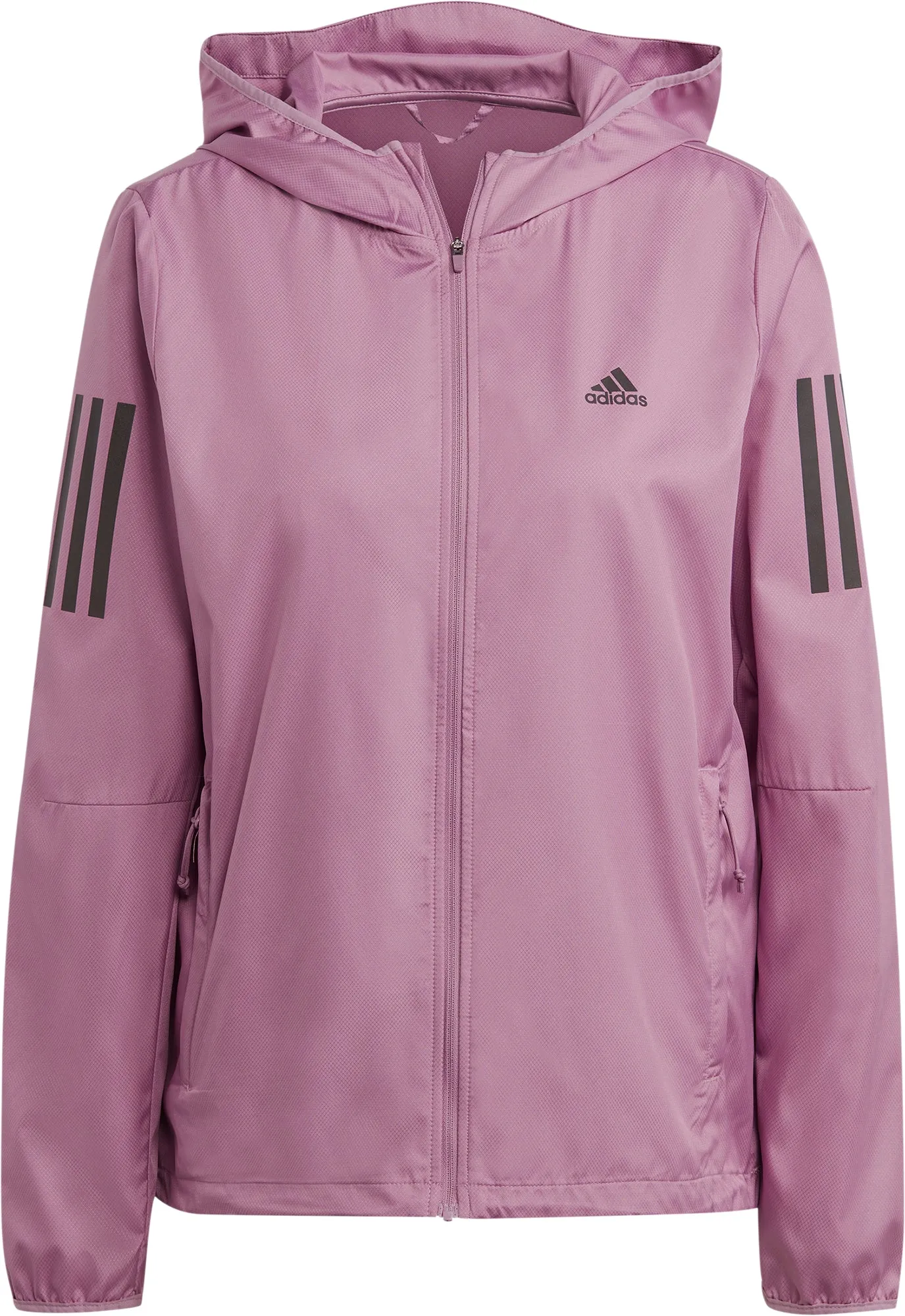 Vêtements Adidas Femme adidas Own The Run Veste coupe-vent à capuche pour femme - Rose