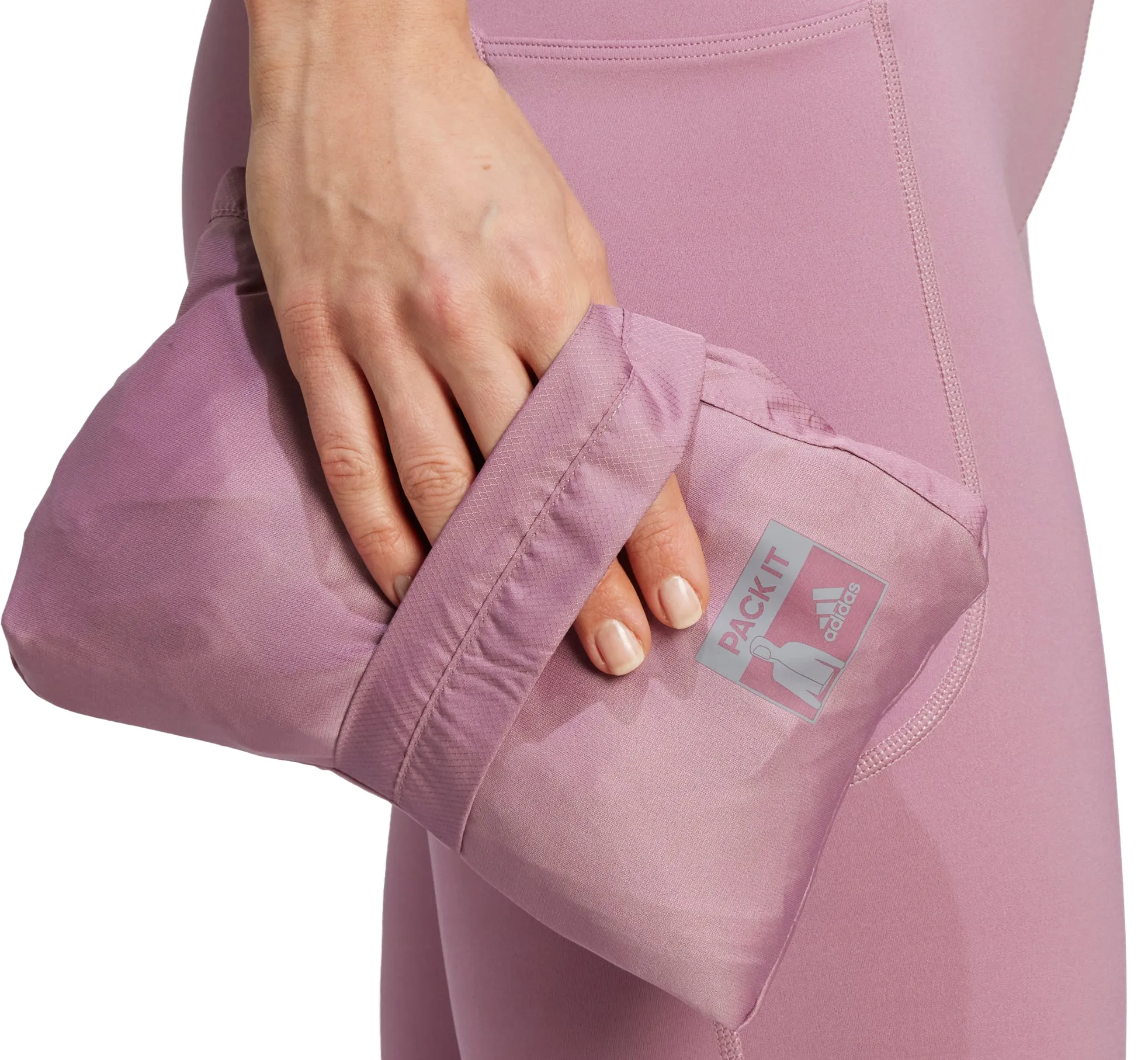 Vêtements Adidas Femme adidas Own The Run Veste coupe-vent à capuche pour femme - Rose