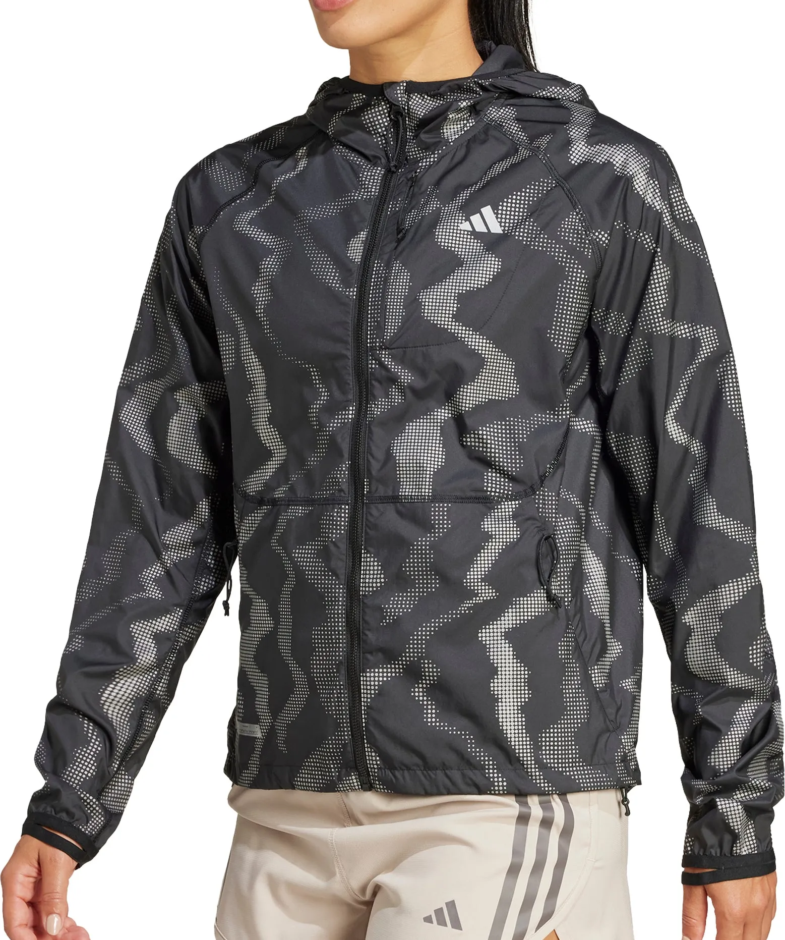 Vêtements Adidas Femme Veste de course adidas Ultimate WIND.RDY pour femmes - Noir