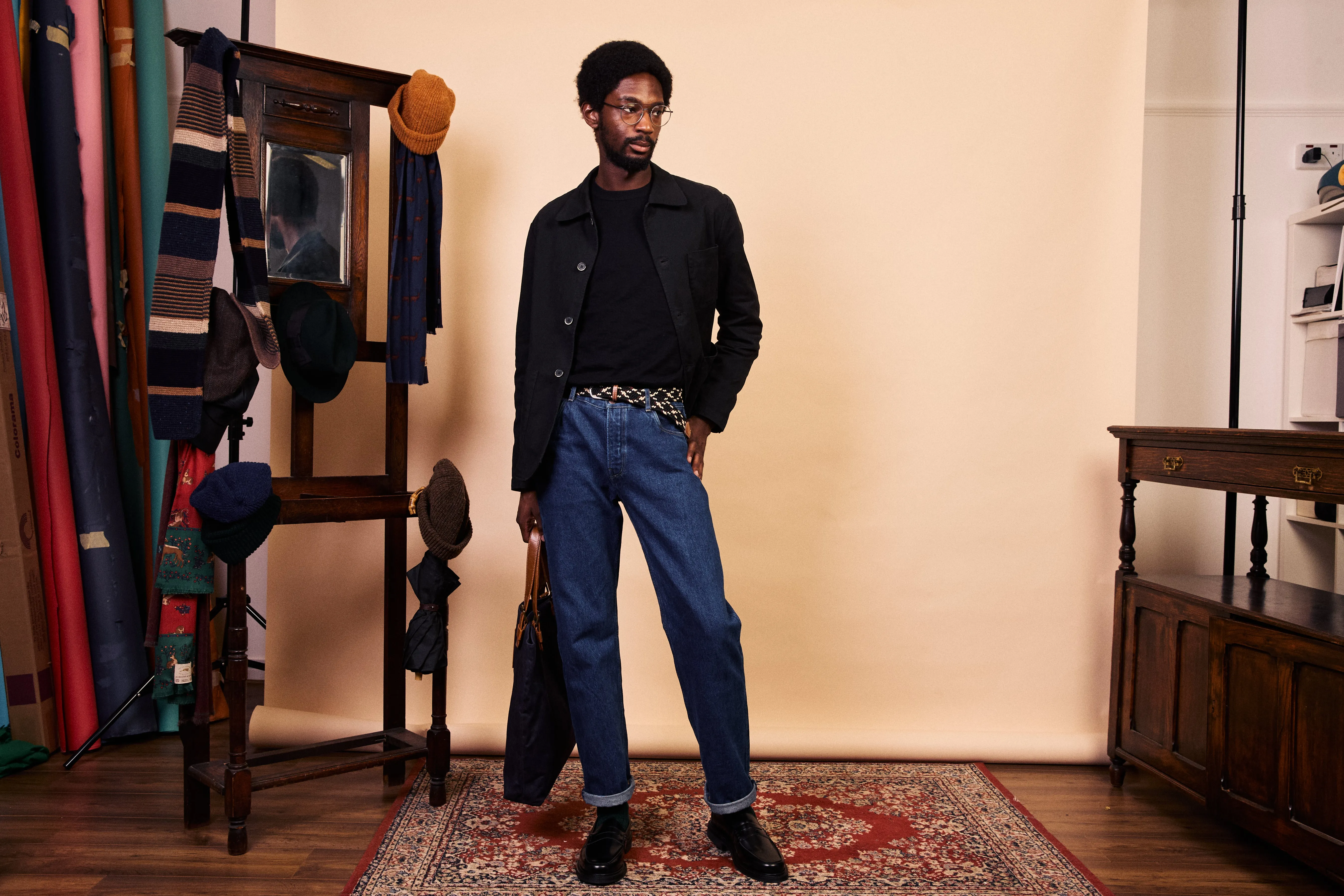 Vêtement Barena Homme Veste Overshirt Visal - Noir