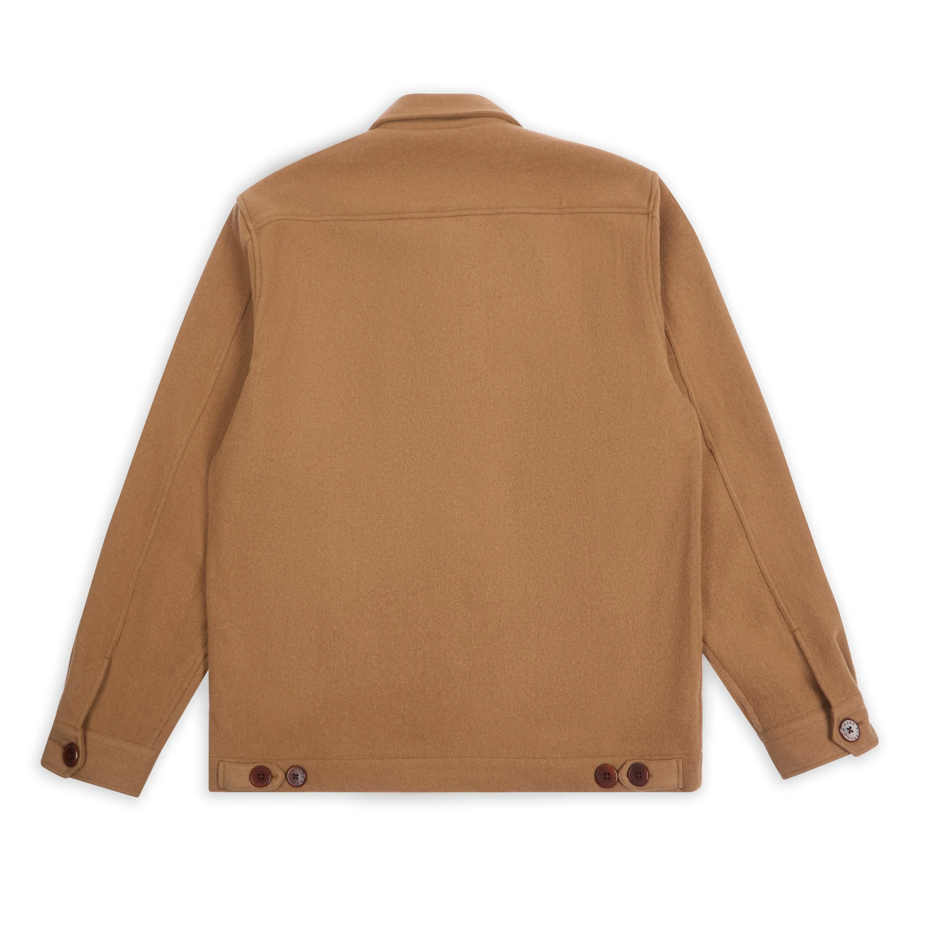 Veste James en cachemire et laine Burrows And Hare - Camel