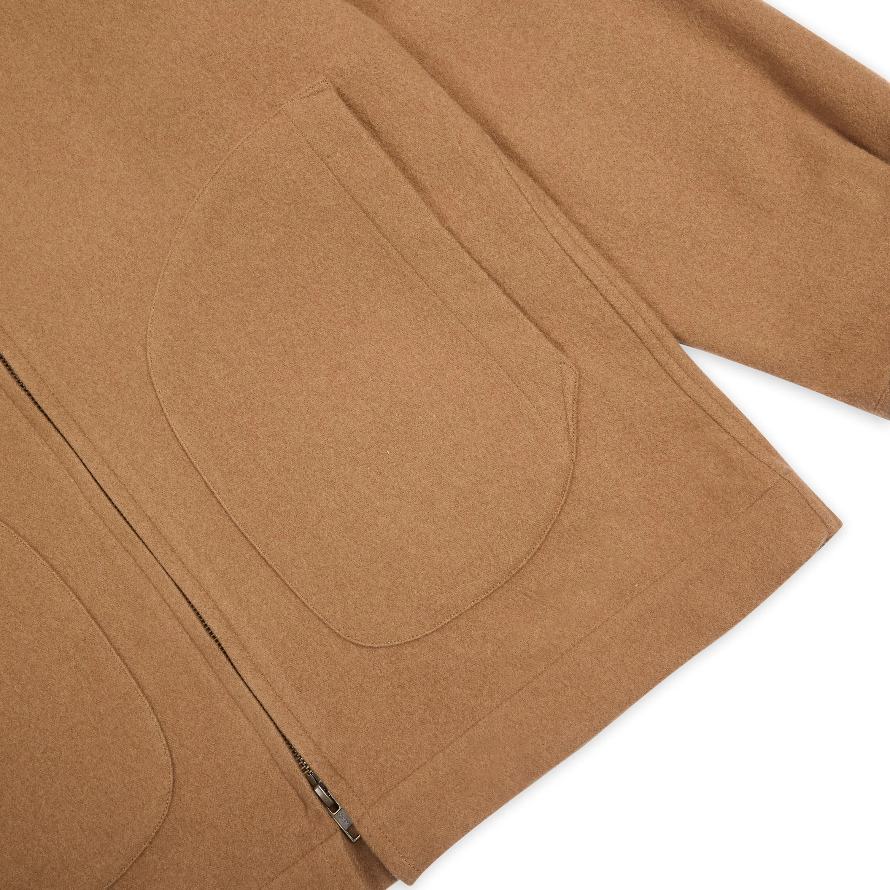 Veste James en cachemire et laine Burrows And Hare - Camel