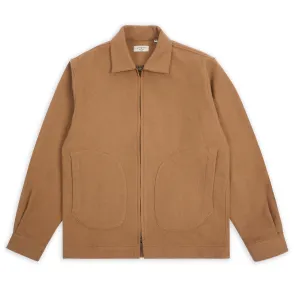 Veste James en cachemire et laine Burrows And Hare - Camel