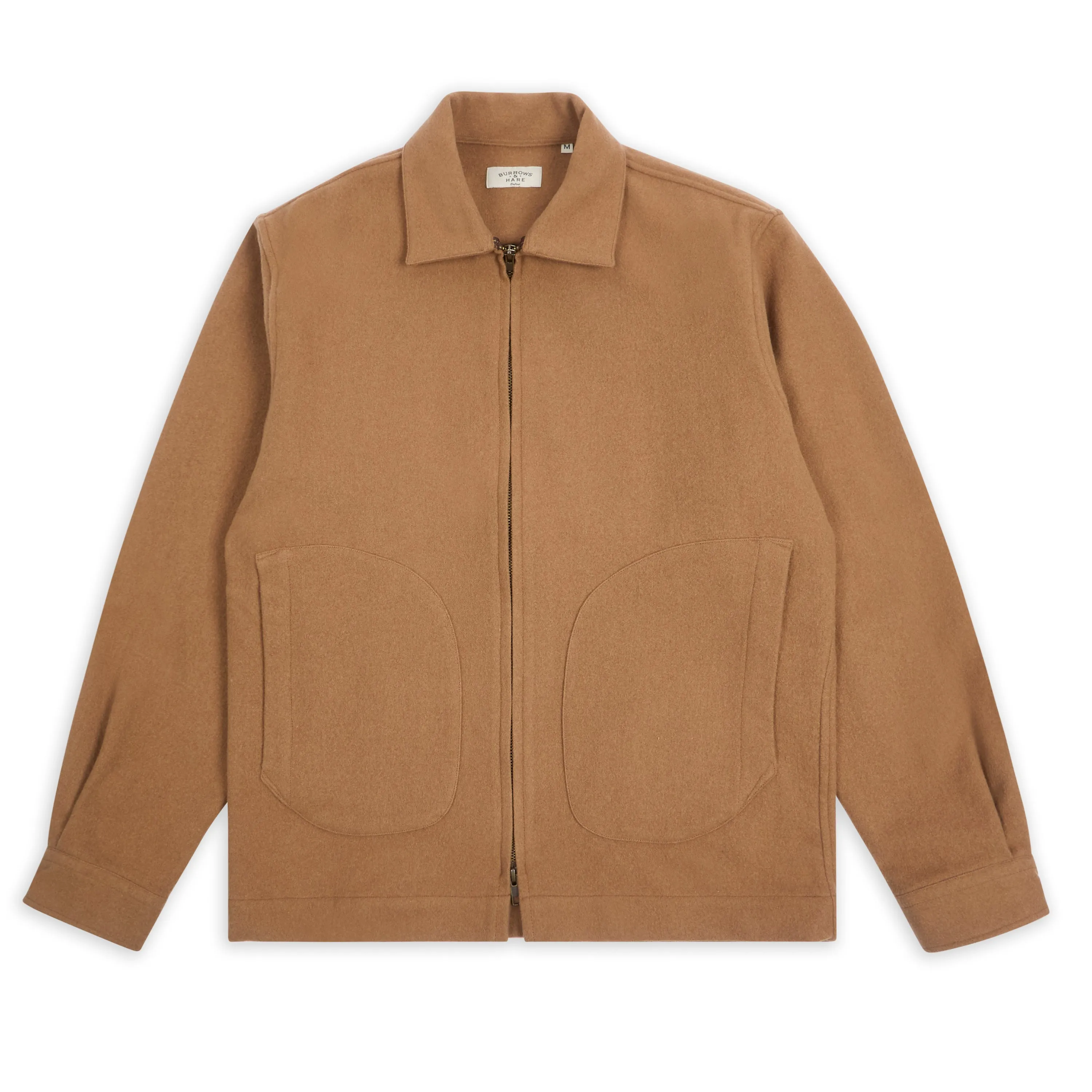 Veste James en cachemire et laine Burrows And Hare - Camel
