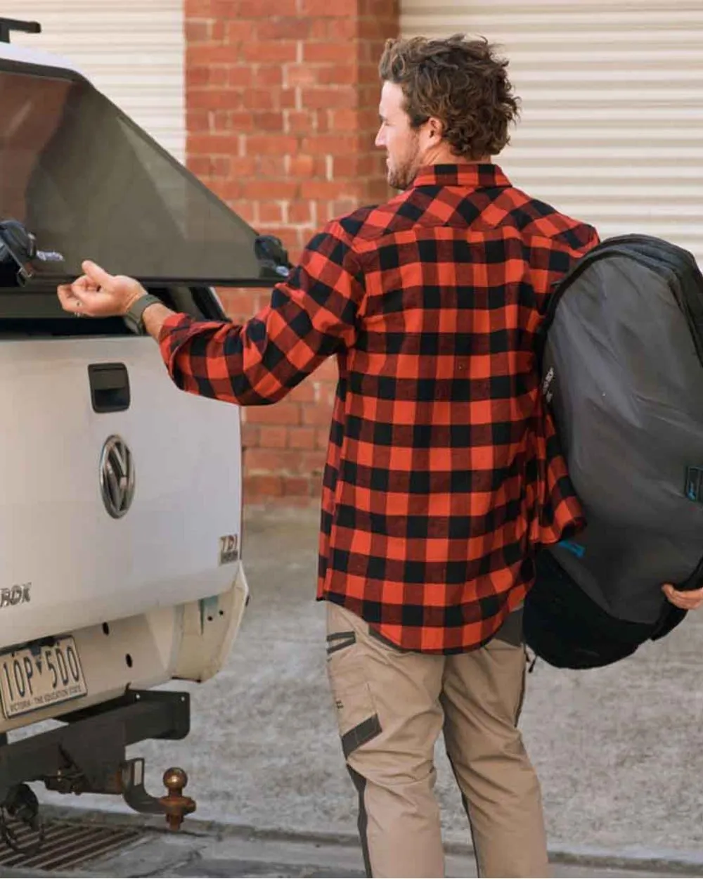 Vêtement Hard-Yakka Chemise à carreaux en flanelle à manches longues pour hommes Hard Yakka