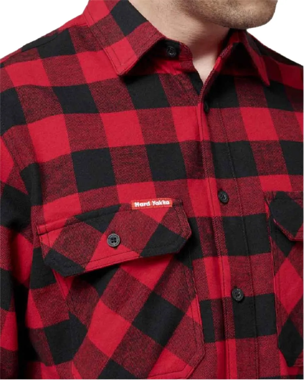 Vêtement Hard-Yakka Chemise à carreaux en flanelle à manches longues pour hommes Hard Yakka