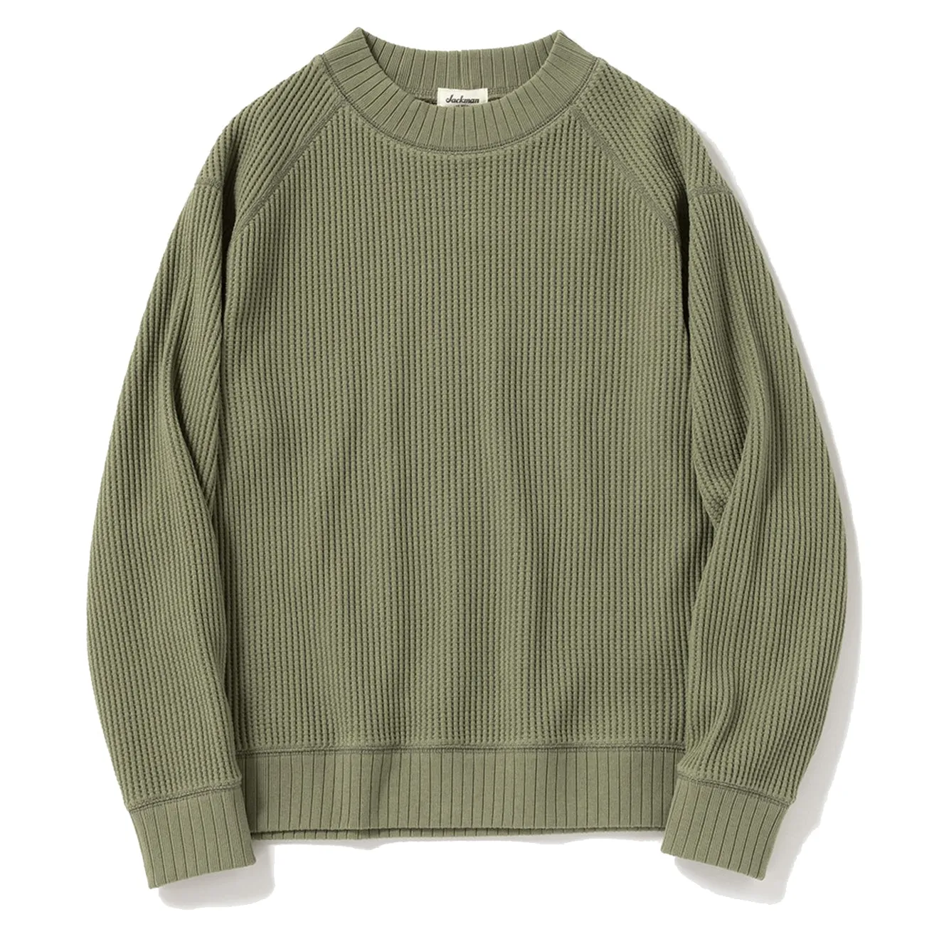 Vêtements Jackman Hommes Jackman Gaufre Col Montant Olive