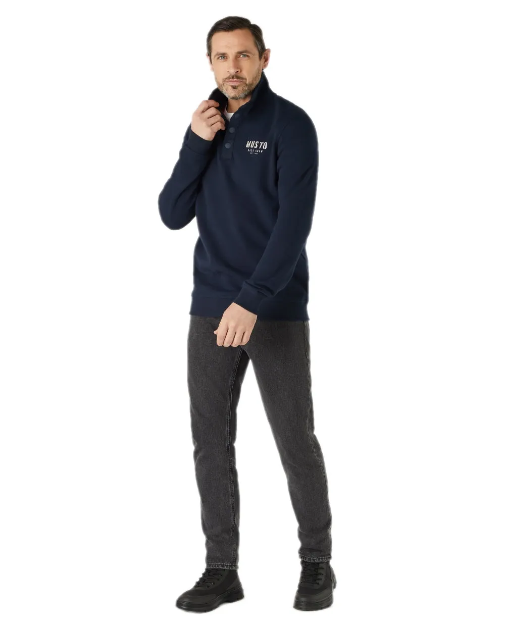 Pull Marina à demi-boutonnage Musto pour Hommes 2.0