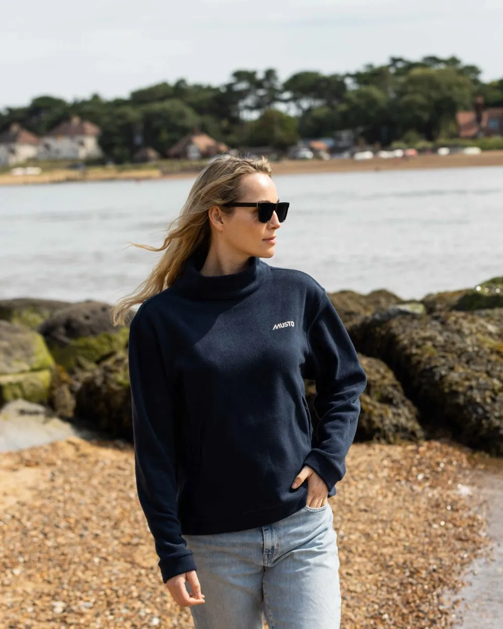 Pull-over en polaire classique pour femmes Musto