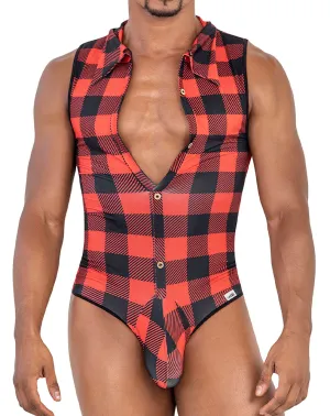 Vêtements_Candyman_Sous-vêtements pour hommes Candyman 99800 Combinaison bûcheron Rouge