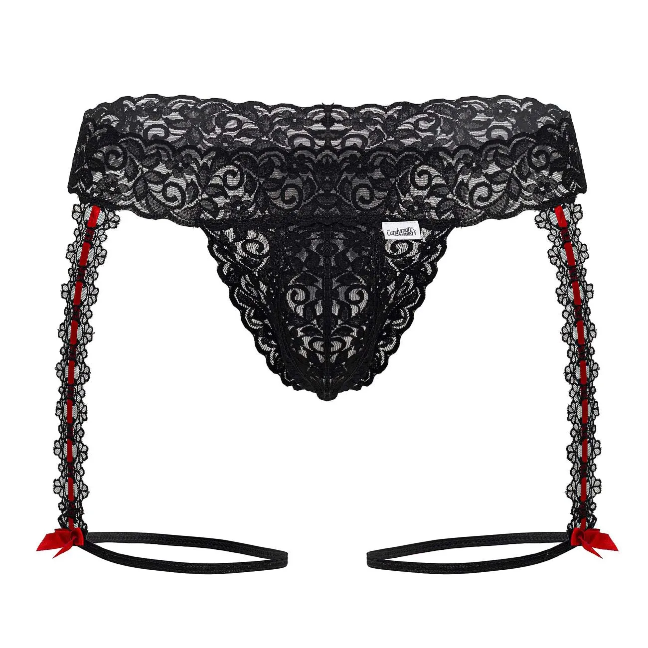 Vêtements_Candyman_Sous-vêtements Dentelle Jarretelles Strings