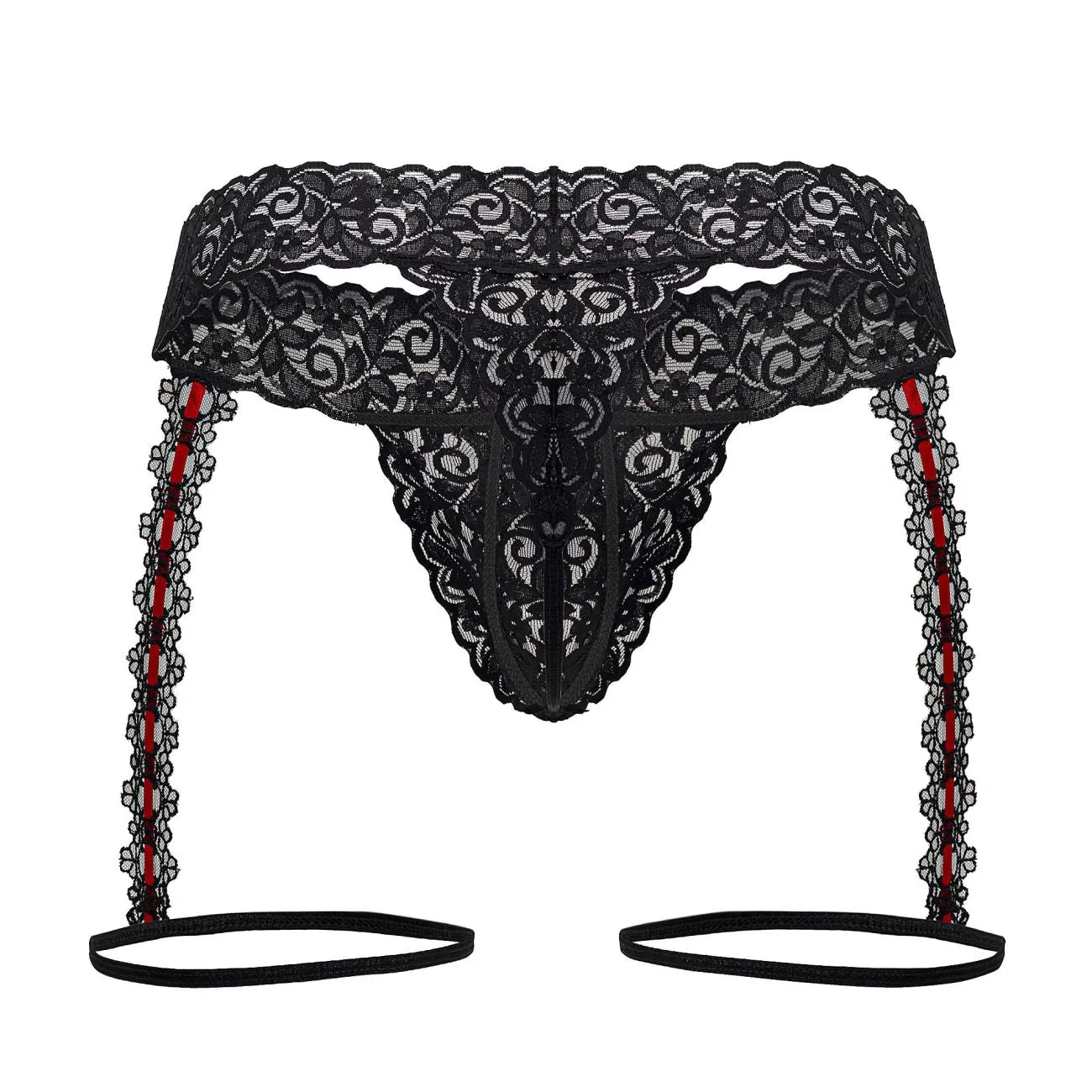 Vêtements_Candyman_Sous-vêtements Dentelle Jarretelles Strings