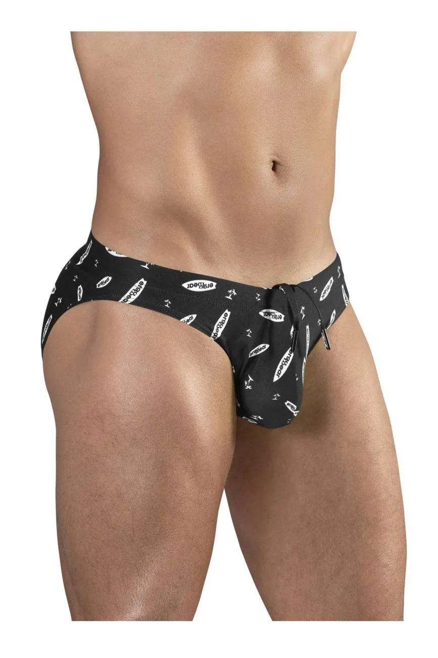 Vêtements_Ergowear_Sous-vêtements Homme ErgoWear EW1766 X4D SW Maillot de Bain Couleur Noir-Blanc