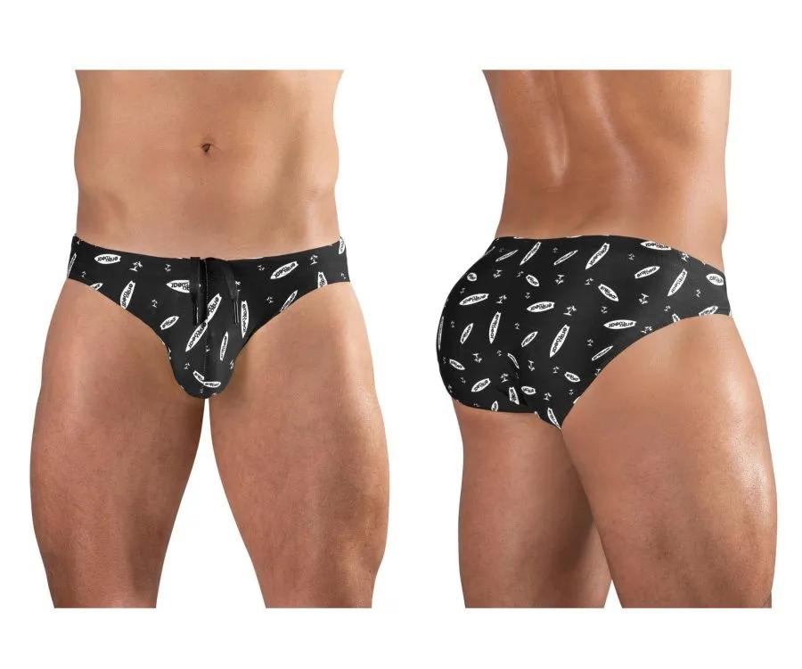 Vêtements_Ergowear_Sous-vêtements Homme ErgoWear EW1766 X4D SW Maillot de Bain Couleur Noir-Blanc