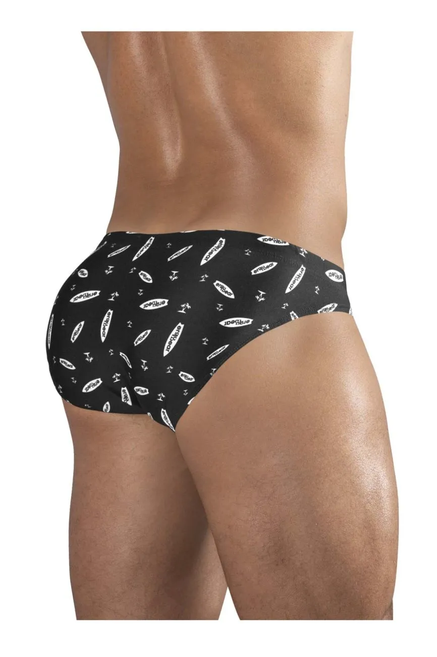 Vêtements_Ergowear_Sous-vêtements Homme ErgoWear EW1766 X4D SW Maillot de Bain Couleur Noir-Blanc