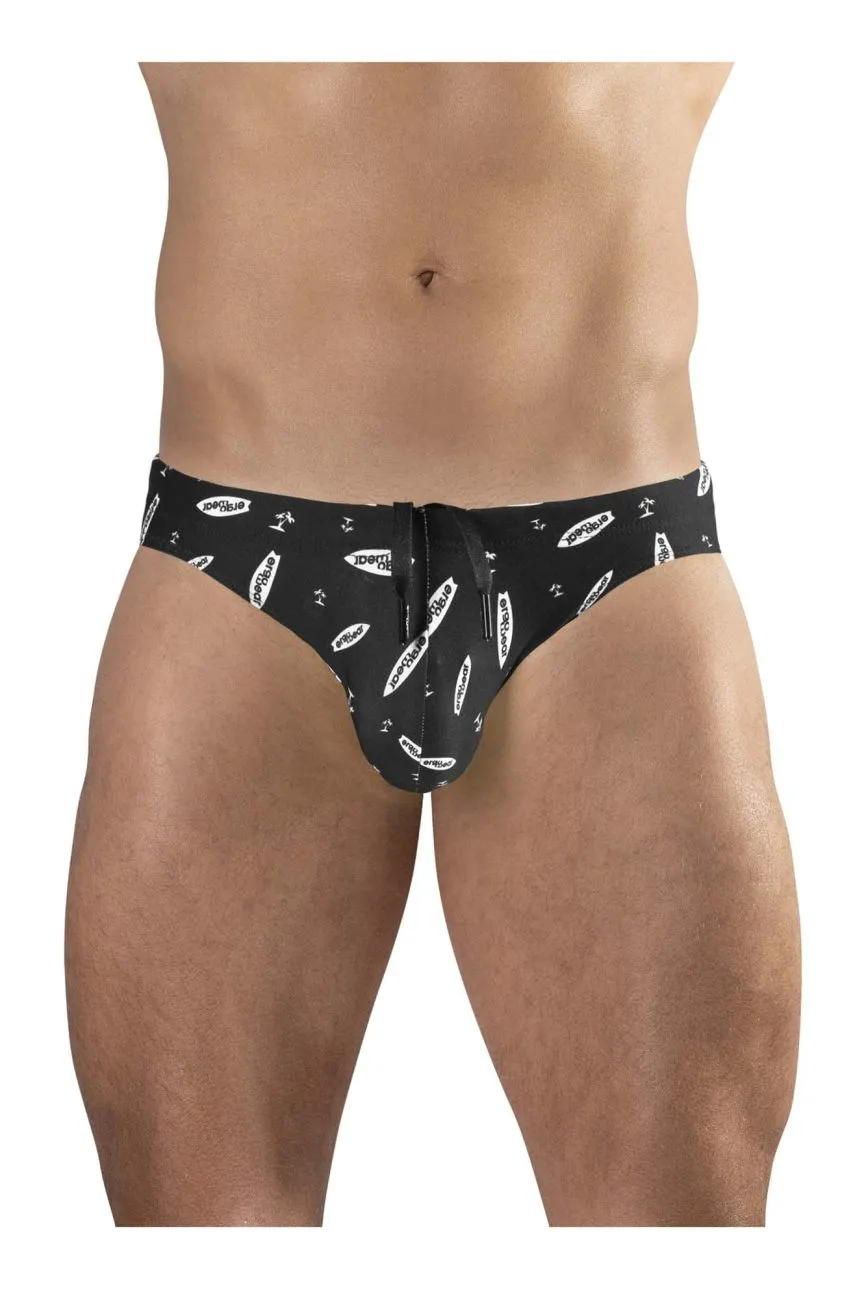 Vêtements_Ergowear_Sous-vêtements Homme ErgoWear EW1766 X4D SW Maillot de Bain Couleur Noir-Blanc