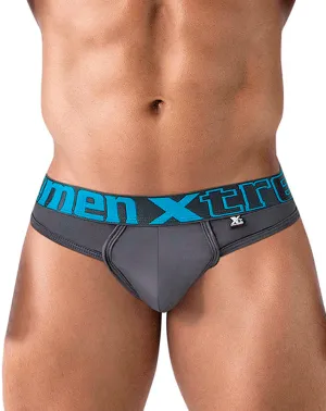 Vêtements_Xtremen_Sous-vêtements Xtremen 91208b Microfibre Strings Gris