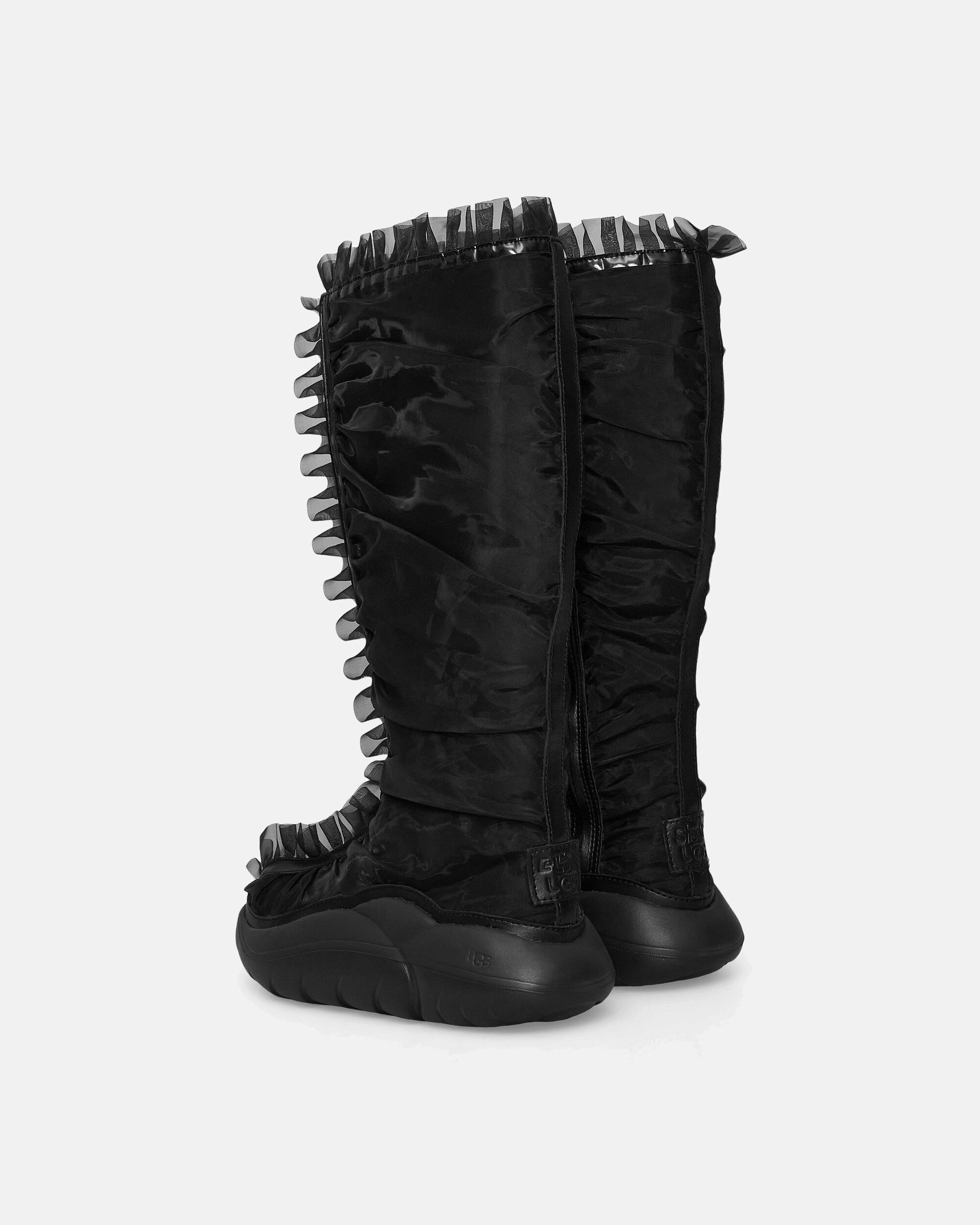 Bottes hautes à volants Collina Strada Noir