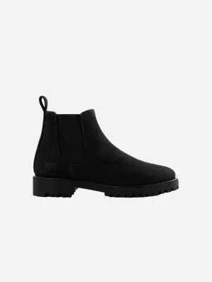 Bottes Chelsea Vegan en Chanvre pour Homme Crossover | Noir Intégral