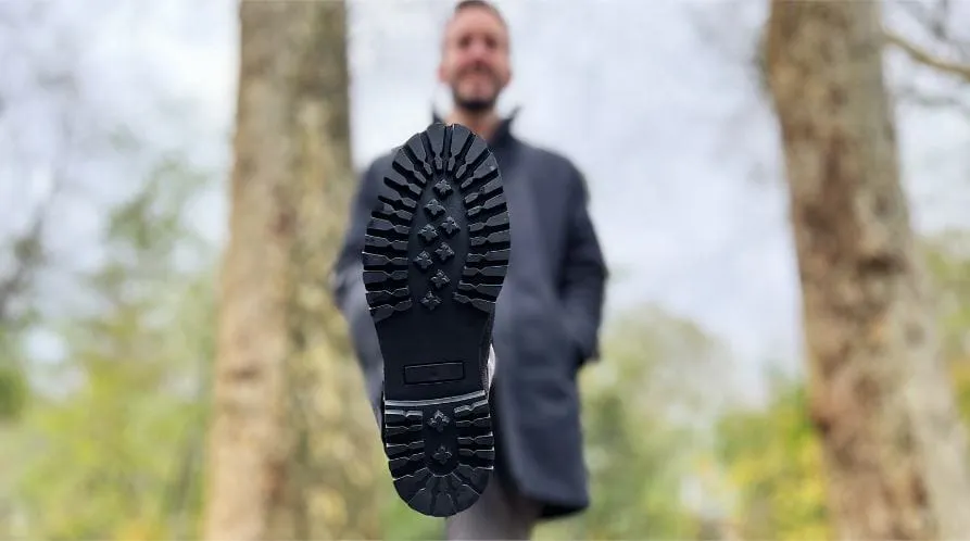 Bottes Chelsea Vegan en Chanvre pour Homme Crossover | Noir Intégral