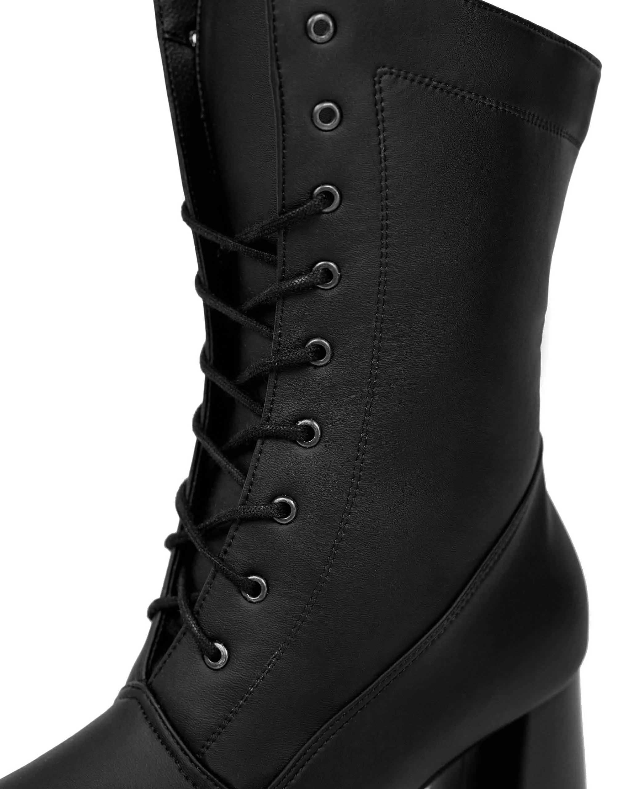 Bottes chelsea véganes en cuir de cactus Desserto® | Noir