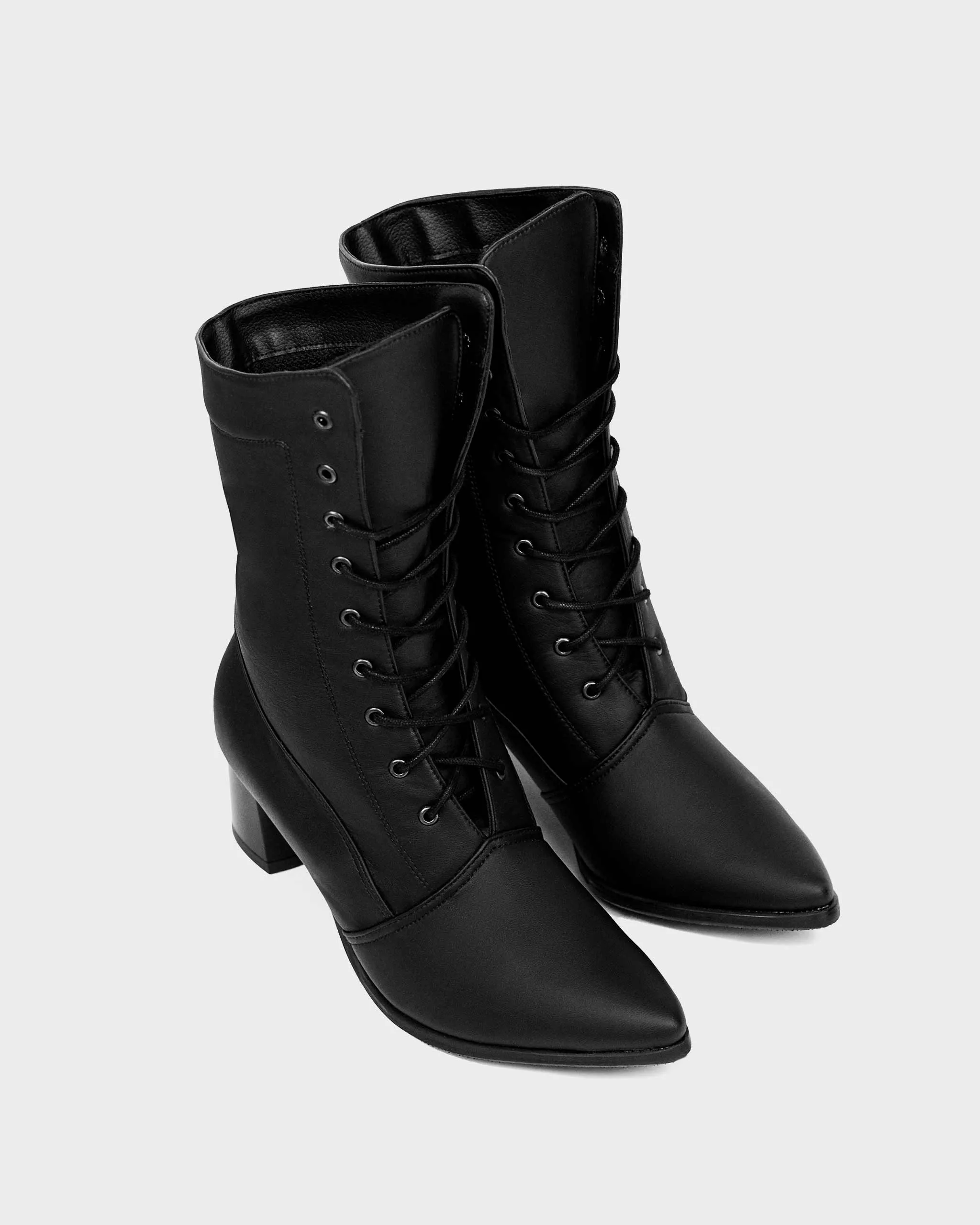 Bottes chelsea véganes en cuir de cactus Desserto® | Noir