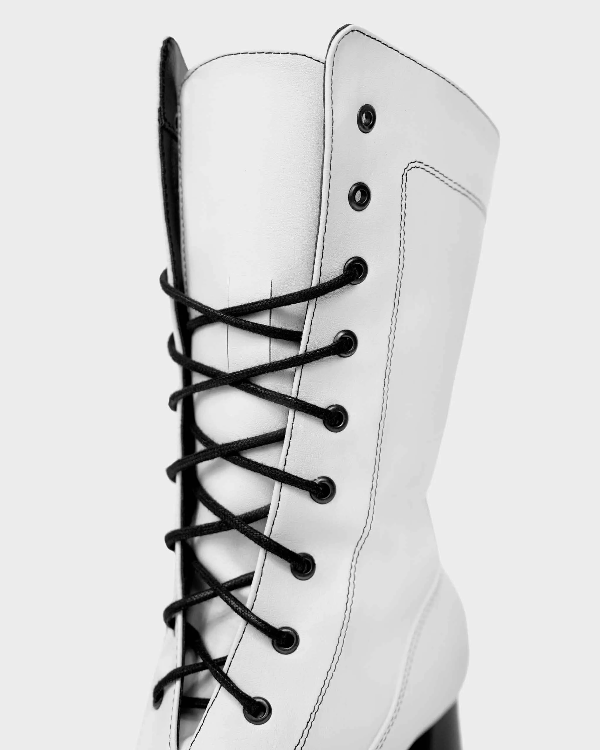 Bottes chelsea véganes en cuir de cactus Desserto® | Blanc