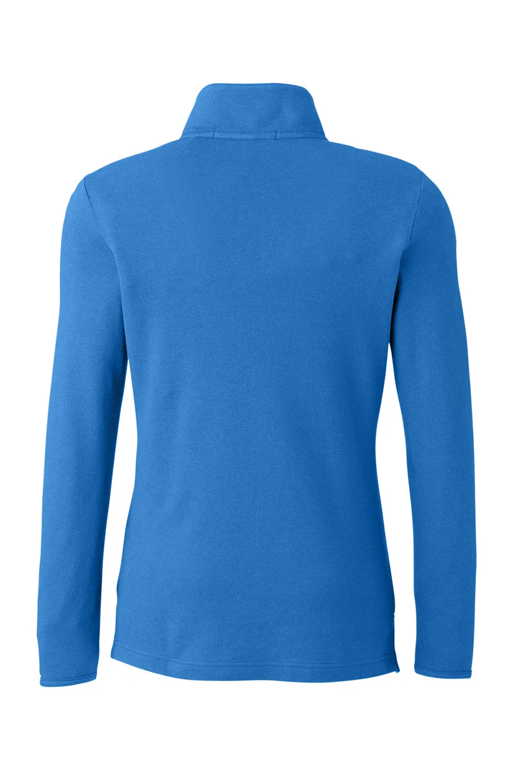 Devon & Jones Sweat à capuche femme 1/4 zip New Classics Performance - Bleu français