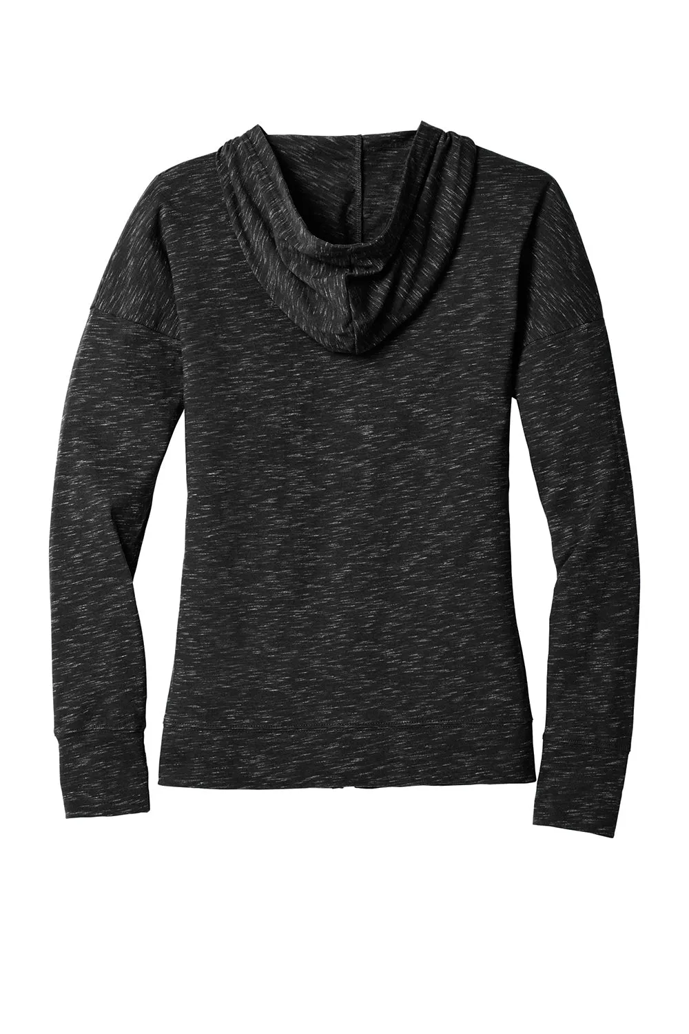 Sweat à capuche zippé complet pour femmes District avec poches - Noir