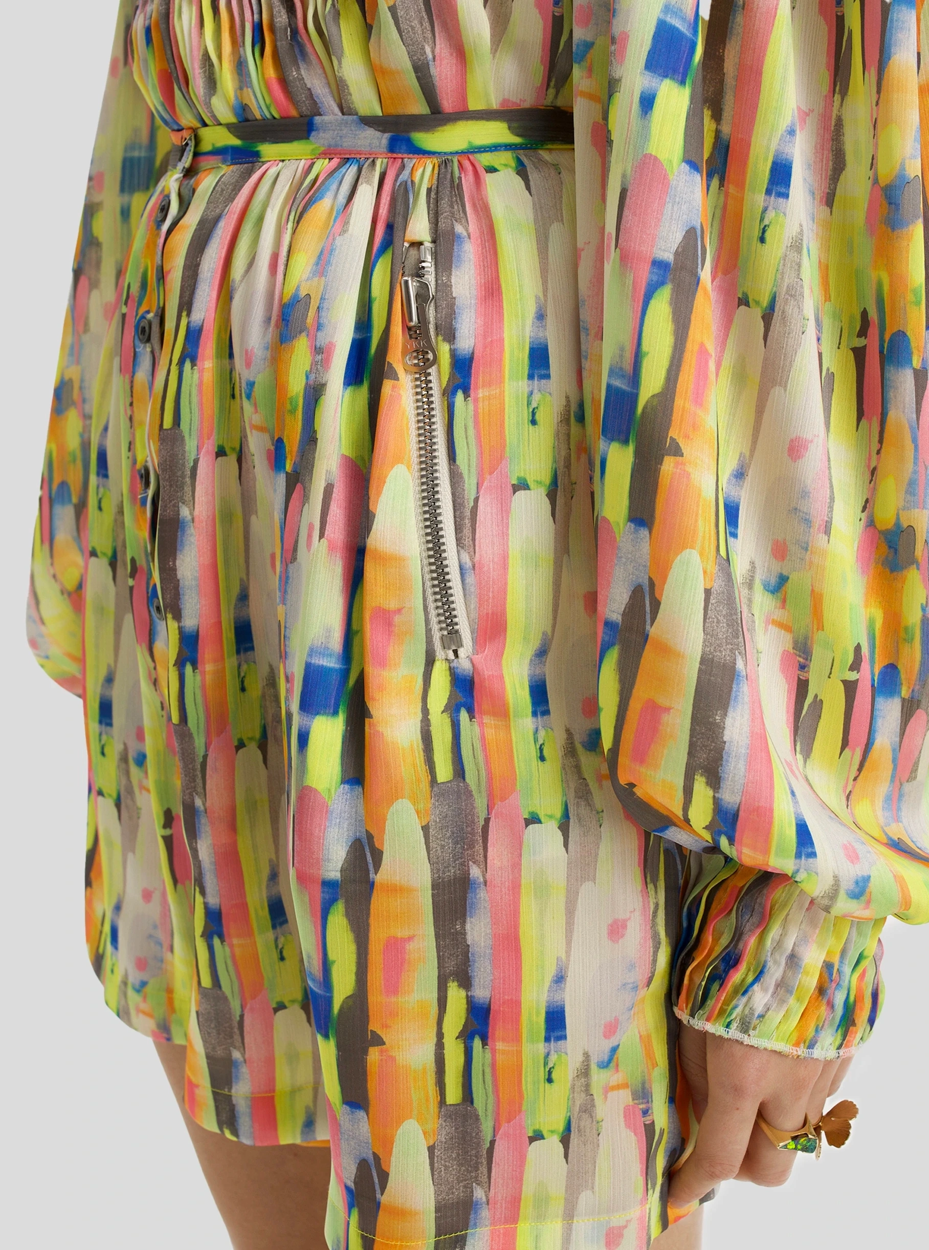 Robe courte Doll imprimée Poolside