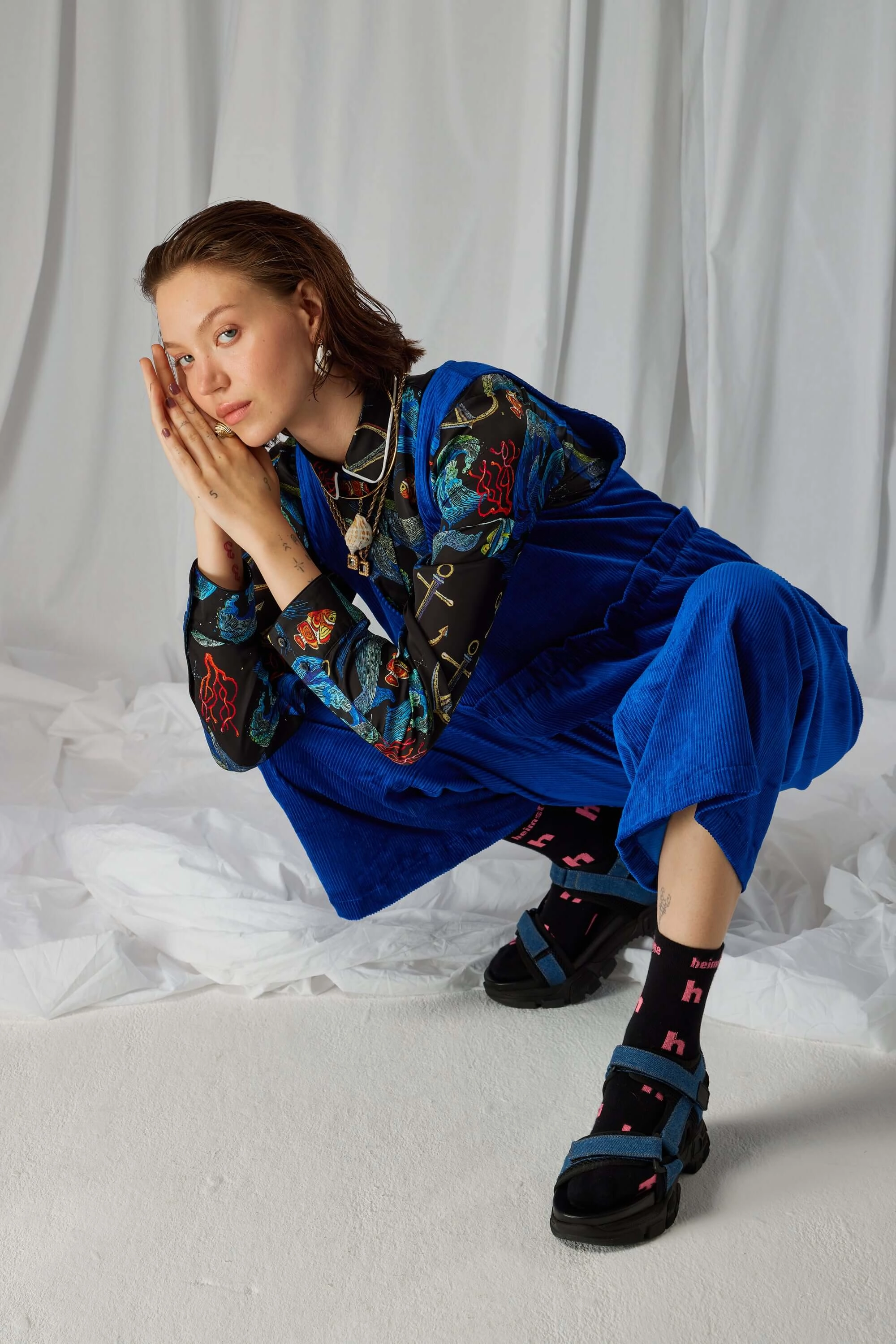 Dori shirt in Storm print