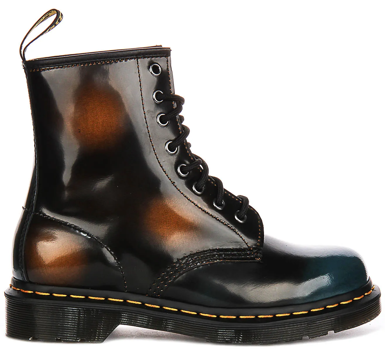Dr Martens 1460 Brossé en cuir noir verni Dr Martens